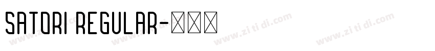 Satori Regular字体转换